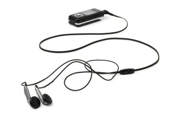 MP3 player and earphones