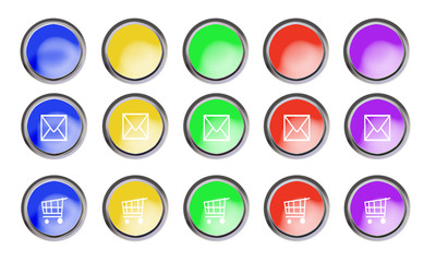 Internet buttons - verschiedene farben