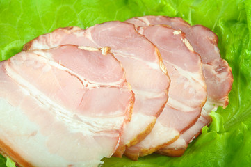 meat smoked bacon with lettuce