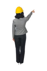 Engineer Pointing Something