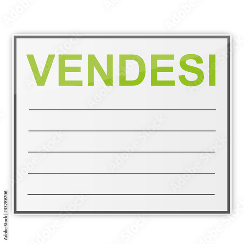 scarica cartello vendesi