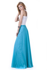 Girl in a long skirt