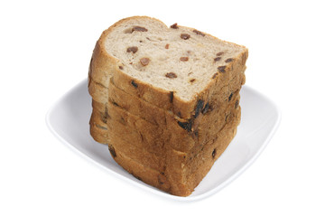 Slices of Raisin Bread