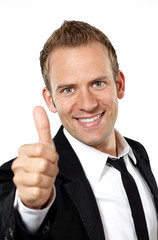 Geschaeftsmann Daumen hoch 4