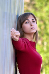 Portrait of a beautiful young girl