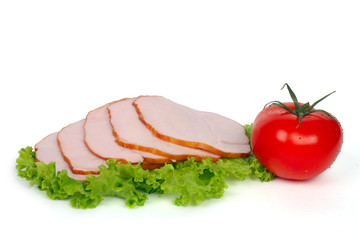 Slices of ham