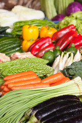 fresh vegetables in market