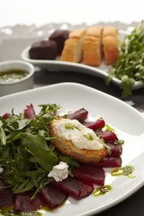 Beetroot salad with sauce