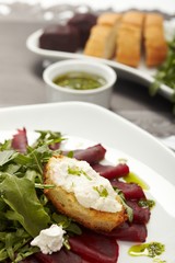 Beetroot salad with sauce