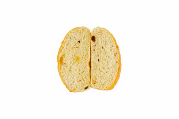 Bread slice isolated