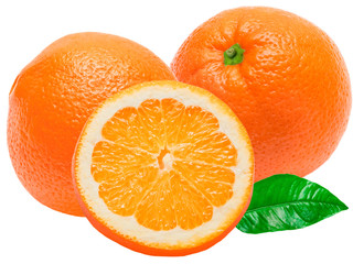 orange isolated on white background