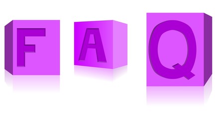 FAG, 3D dices in purple