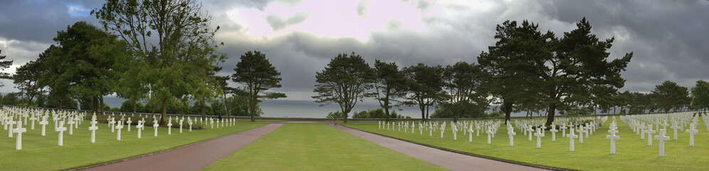 Panorama du cimetière américain de Colleville