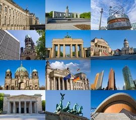 Fotobehang Berlin Collage © elxeneize