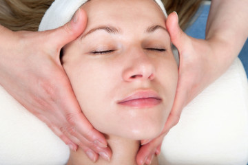 Massage on the face