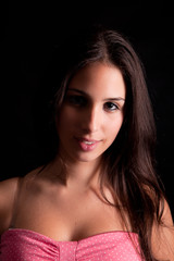 Fototapeta premium Young and beautiful woman portrait