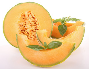 melon coupé en tranche