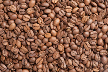 Roasted coffee bean background