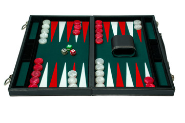 Backgammon board game - clipping path