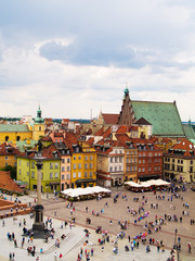Naklejka premium Old town square, Warsaw, Poland