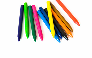 Wax color crayons