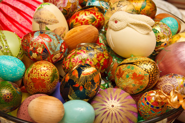 Obraz na płótnie Canvas Custom Easter Egg Assortment