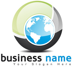 logo business, boule et planète