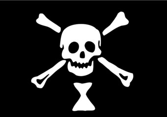 Pavillon noir pirate Emmanuel Wynnes