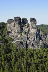 Fototapeta na wymiar Elbsandsteingebirge, Rathen, Sachsen, Deutschland