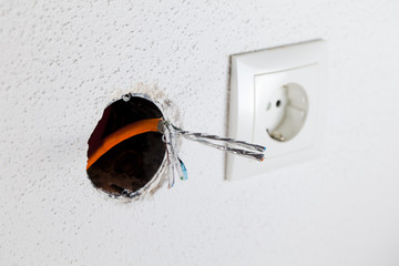 verlegtes netzwerkkabel