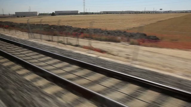 Paisaje desde el tren