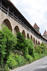 Obraz premium Rothenburg ob der Tauber-Stadtmauer
