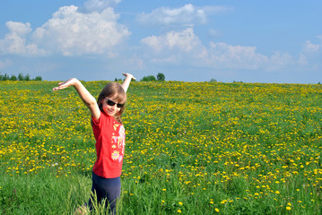 Naklejka premium Happy child.