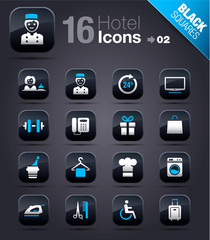 Black Squares - Hotel icons