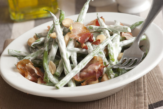Bacon and bean salad