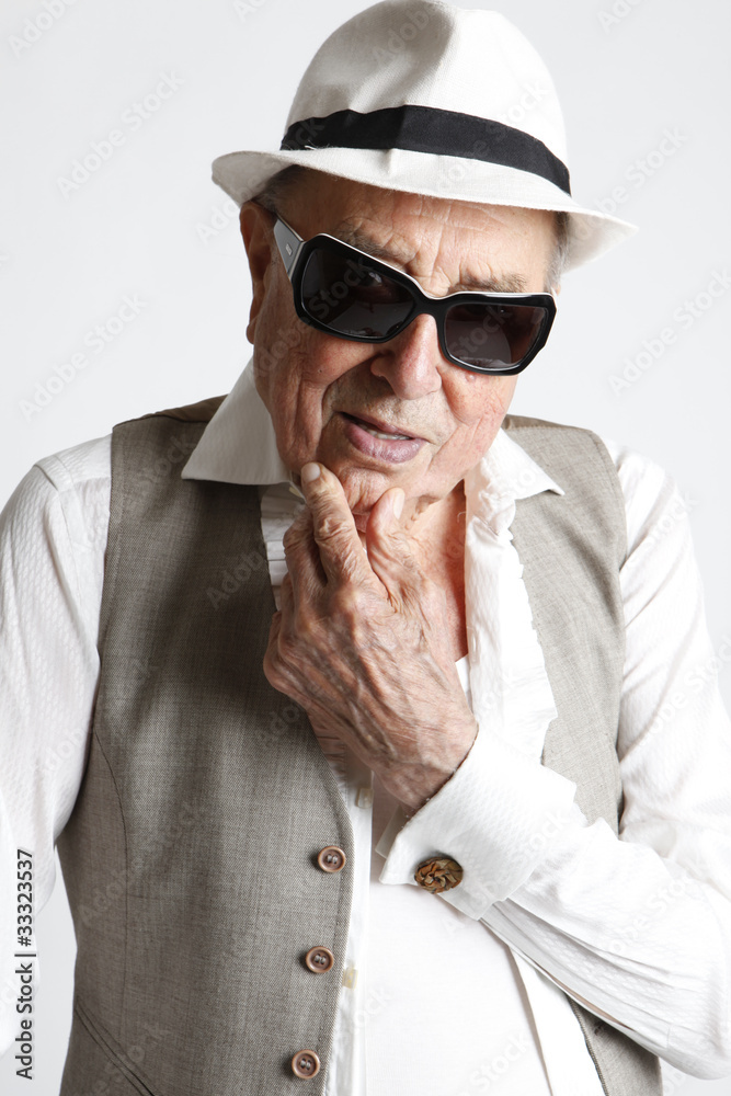 Poster fashion elder man