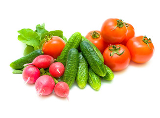 still life of fresh vegetables