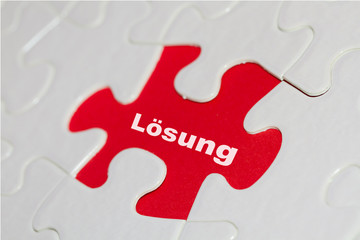 Puzzle Lösung rot