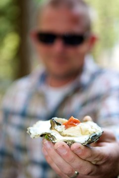 Oysters on the half shell