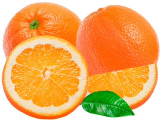 orange isolated on white background