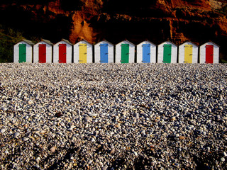 Beach huts