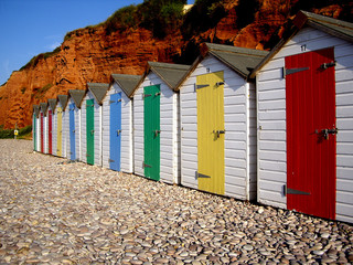 Beach huts,Budleigh Salterton