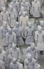 Tuinposter Terra cotta warriors statues, X'ian, China © TravelWorld