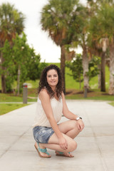 Young woman in the park