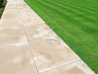 Lawn and Pathway as abstract