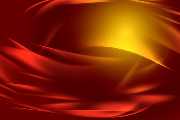 Abstract yellow and red flowing lines background