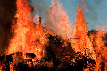 Sardinia, Italy: Fire of Sant'Antonio Abate traditional feast