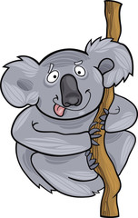 Naklejka premium cartoon koala