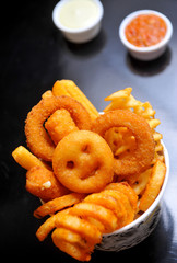 Golden onion rings