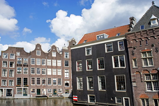 Mittelalterliche Architektur in AMSTERDAM / Niederlande